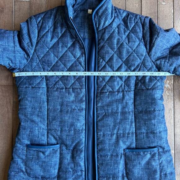 Women's Blue Quilted Lightweight Spring Jacket Size Small - Picture 3 of 10